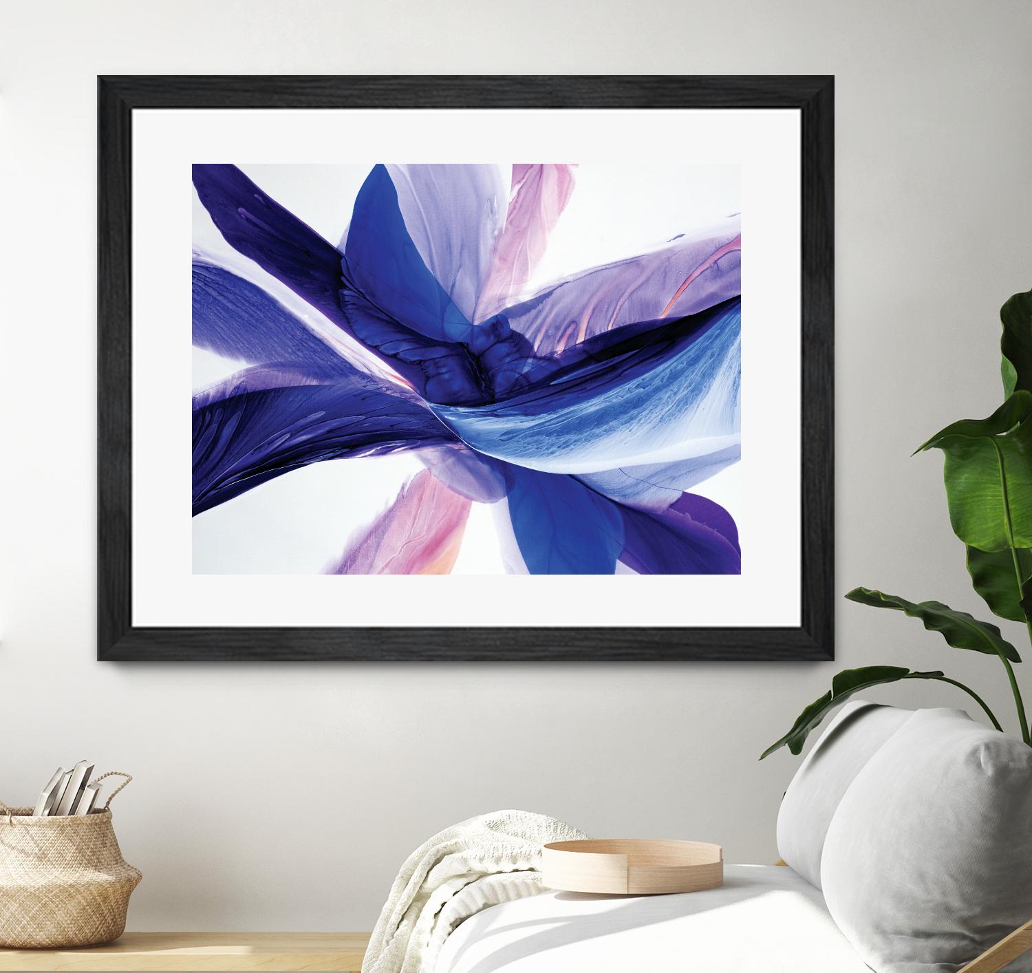 Convergence by Beth ten Hove on GIANT ART - blue abstract