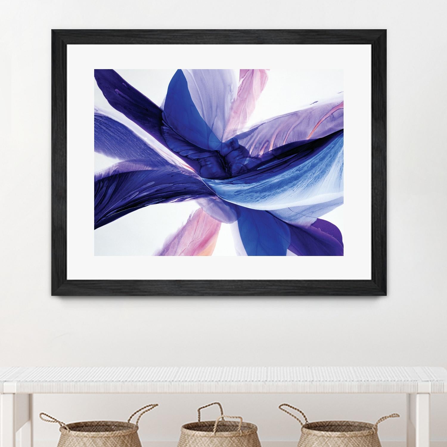 Convergence by Beth ten Hove on GIANT ART - blue abstract