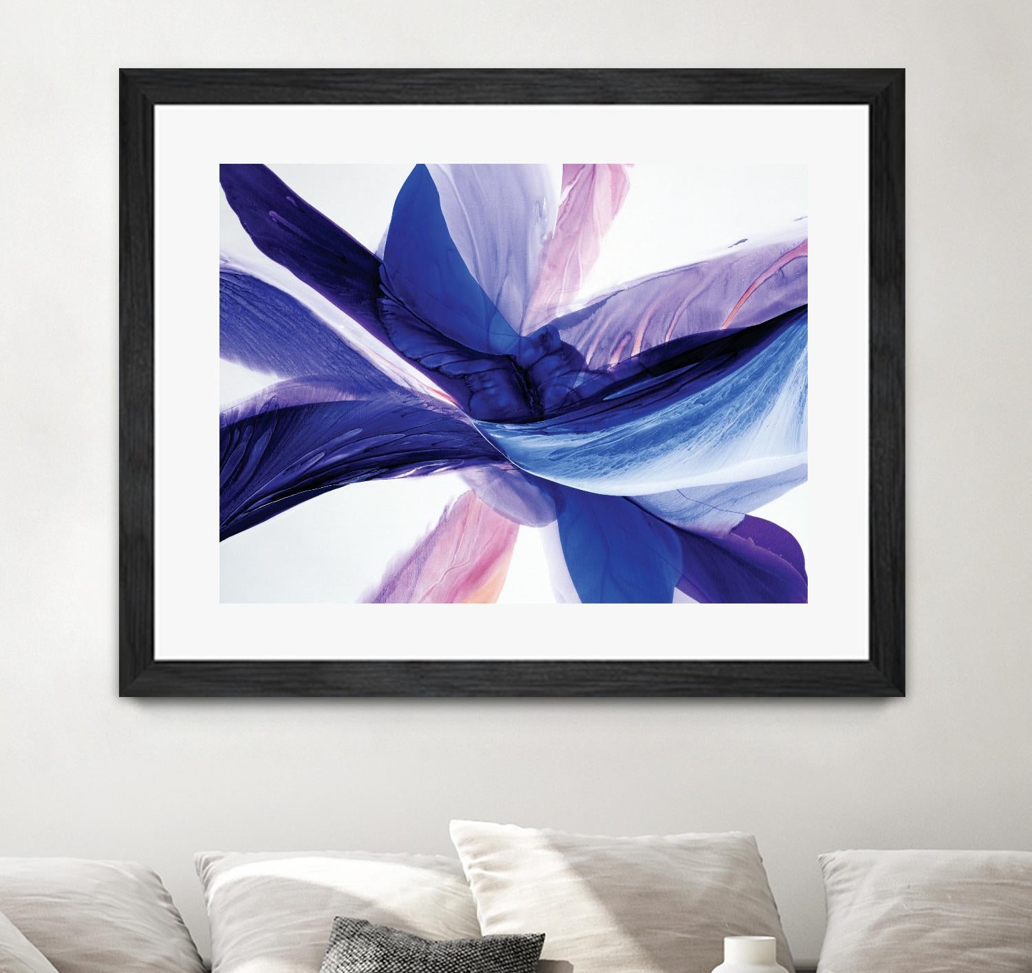 Convergence by Beth ten Hove on GIANT ART - blue abstract