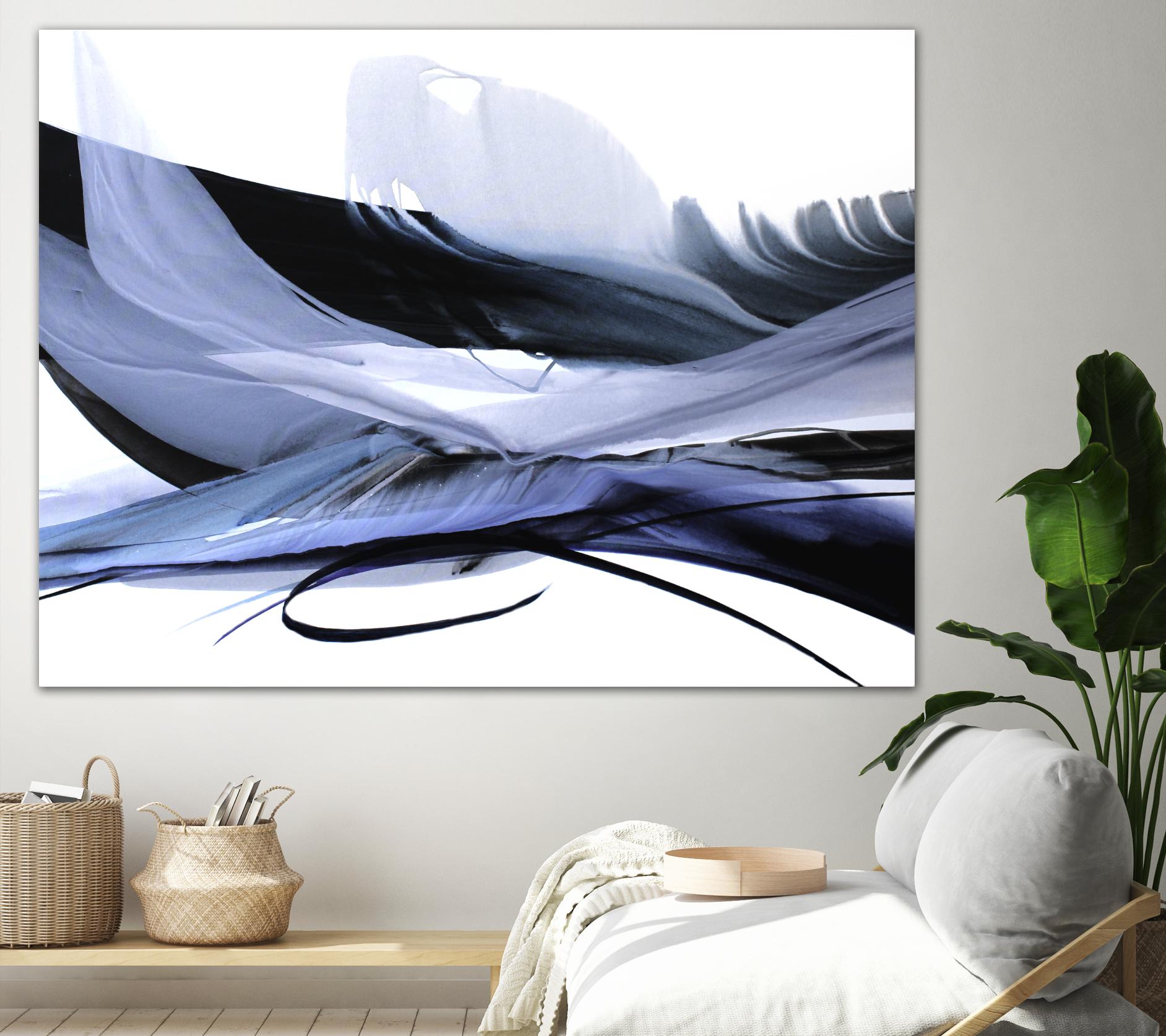 Echoes of Love by Bette Ridgeway on GIANT ART - black abstract