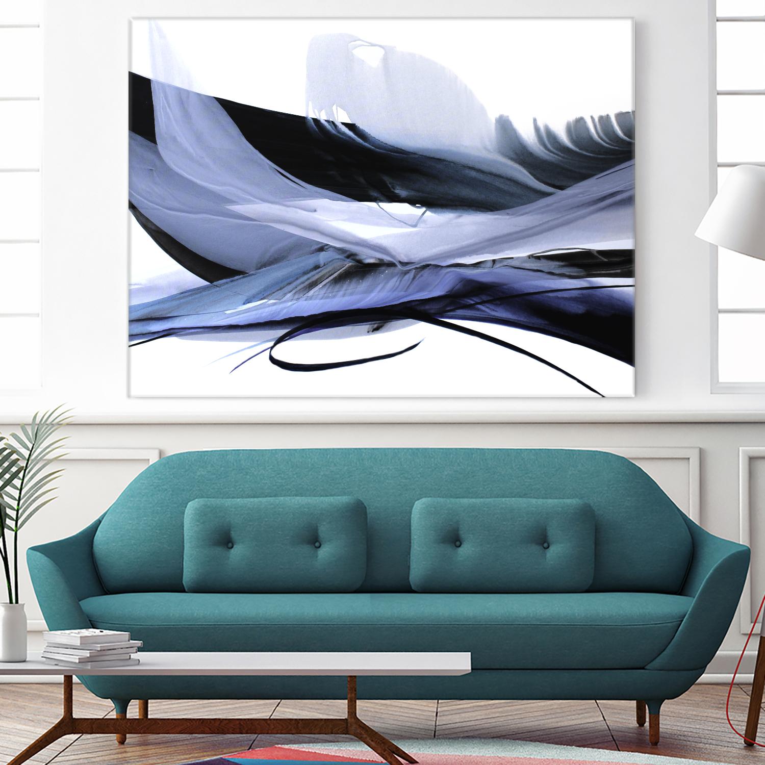 Echoes of Love by Bette Ridgeway on GIANT ART - black abstract
