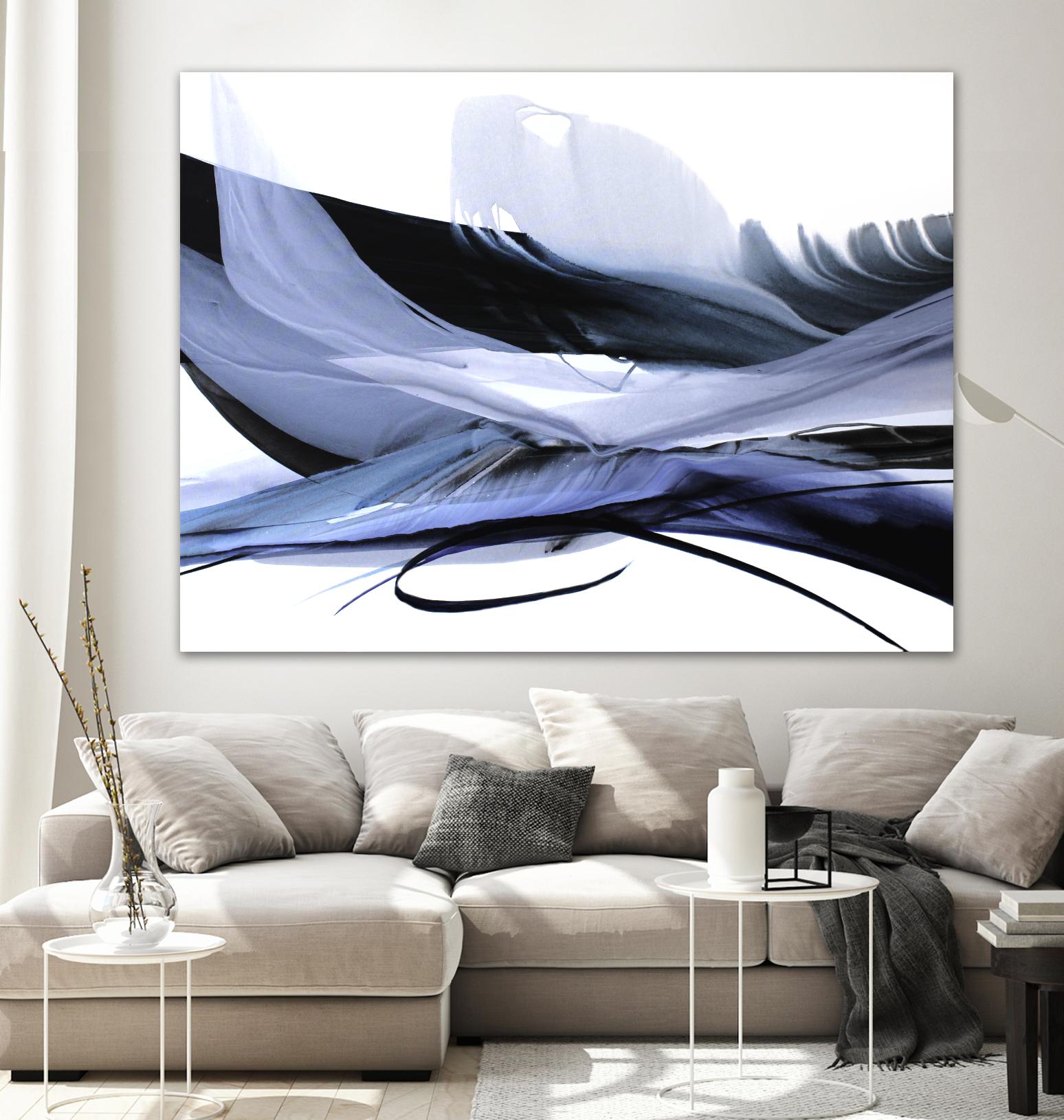 Echoes of Love by Bette Ridgeway on GIANT ART - black abstract