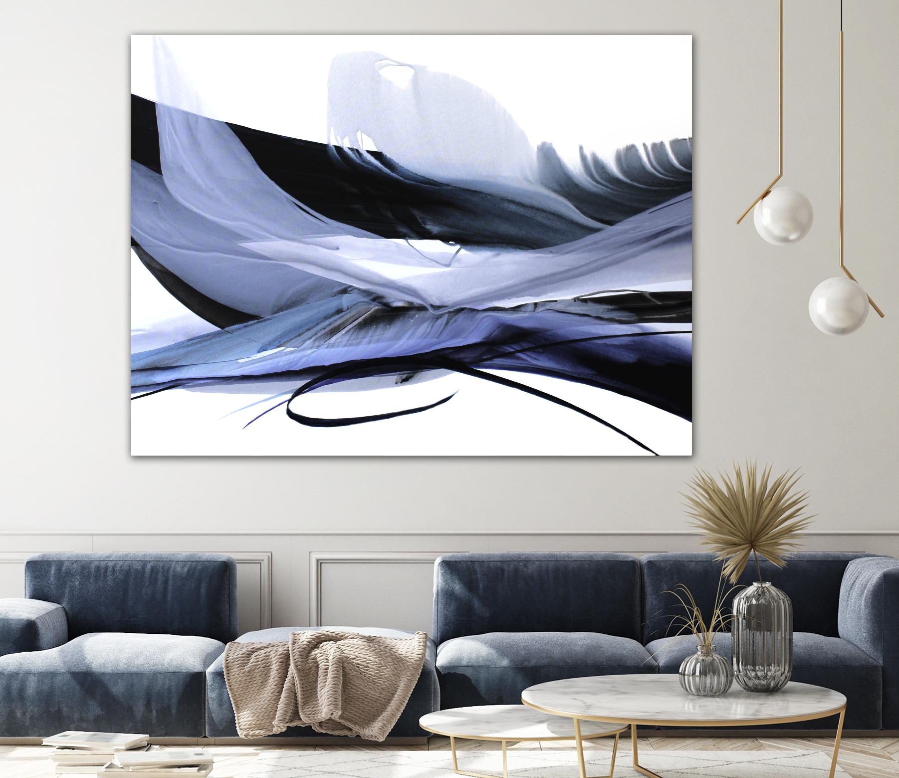 Echoes of Love by Bette Ridgeway on GIANT ART - black abstract