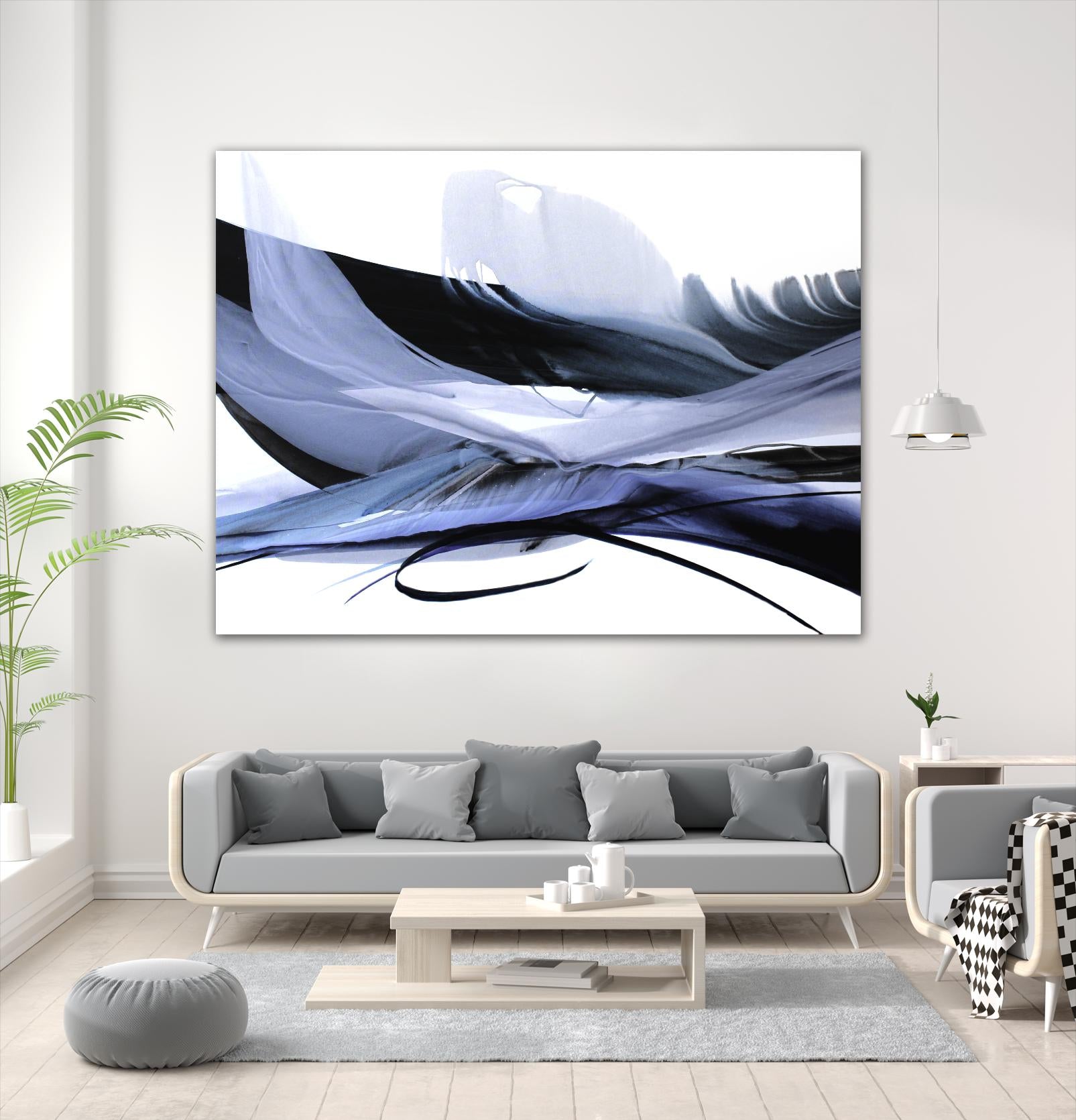 Echoes of Love by Bette Ridgeway on GIANT ART - black abstract