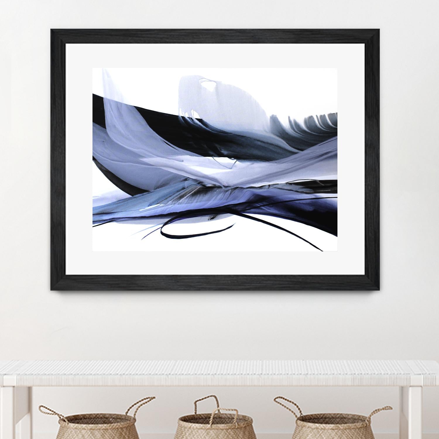 Echoes of Love by Bette Ridgeway on GIANT ART - black abstract