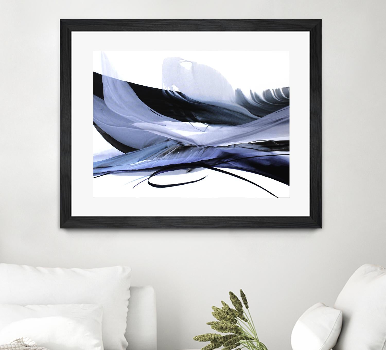 Echoes of Love by Bette Ridgeway on GIANT ART - black abstract