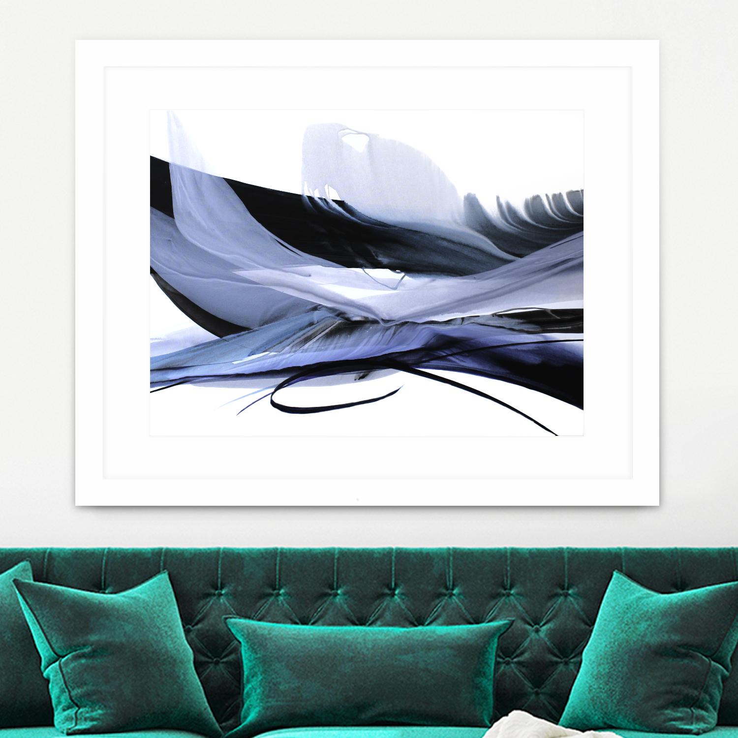 Echoes of Love by Bette Ridgeway on GIANT ART - black abstract