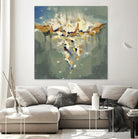 Falling In by Cynthia Ligeros on GIANT ART - grey abstract