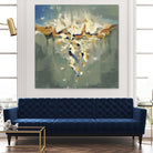 Falling In by Cynthia Ligeros on GIANT ART - grey abstract