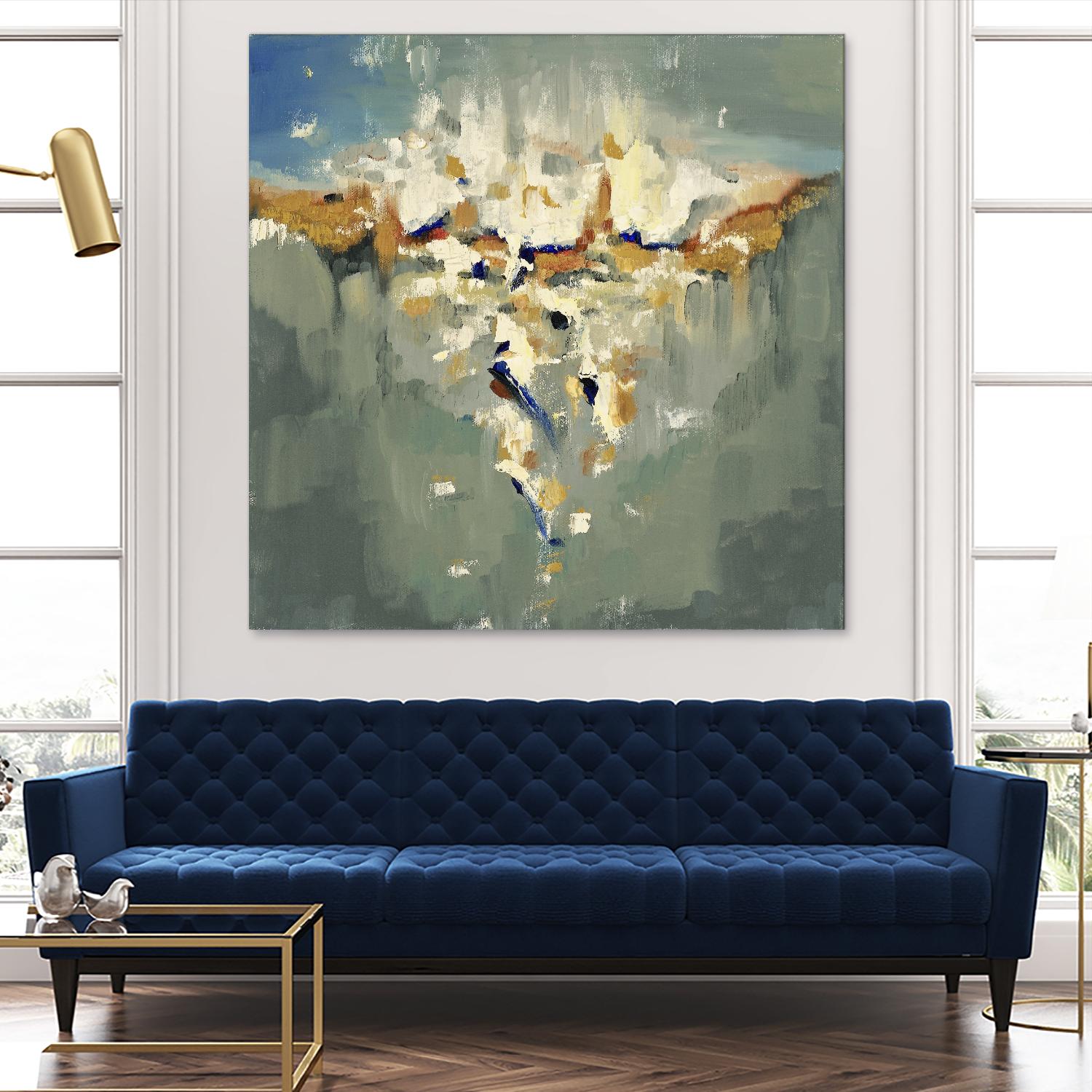 Falling In by Cynthia Ligeros on GIANT ART - grey abstract