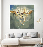 Falling In by Cynthia Ligeros on GIANT ART - grey abstract