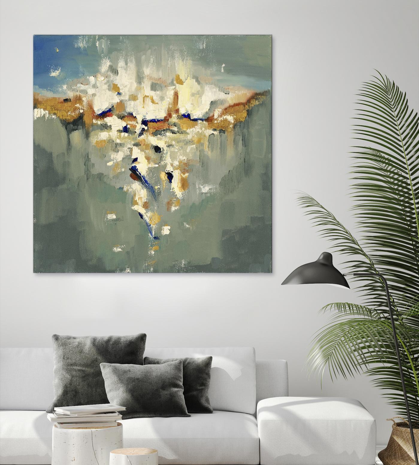 Falling In by Cynthia Ligeros on GIANT ART - grey abstract