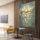 Falling In by Cynthia Ligeros on GIANT ART - grey abstract