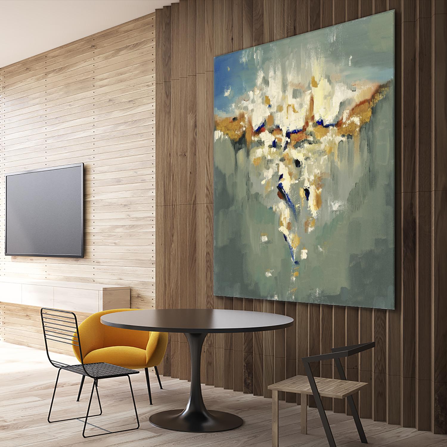 Falling In by Cynthia Ligeros on GIANT ART - grey abstract