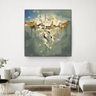 Falling In by Cynthia Ligeros on GIANT ART - grey abstract