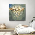 Falling In by Cynthia Ligeros on GIANT ART - grey abstract