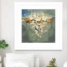 Falling In by Cynthia Ligeros on GIANT ART - grey abstract