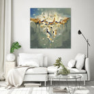 Falling In by Cynthia Ligeros on GIANT ART - grey abstract