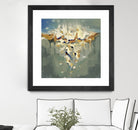 Falling In by Cynthia Ligeros on GIANT ART - grey abstract