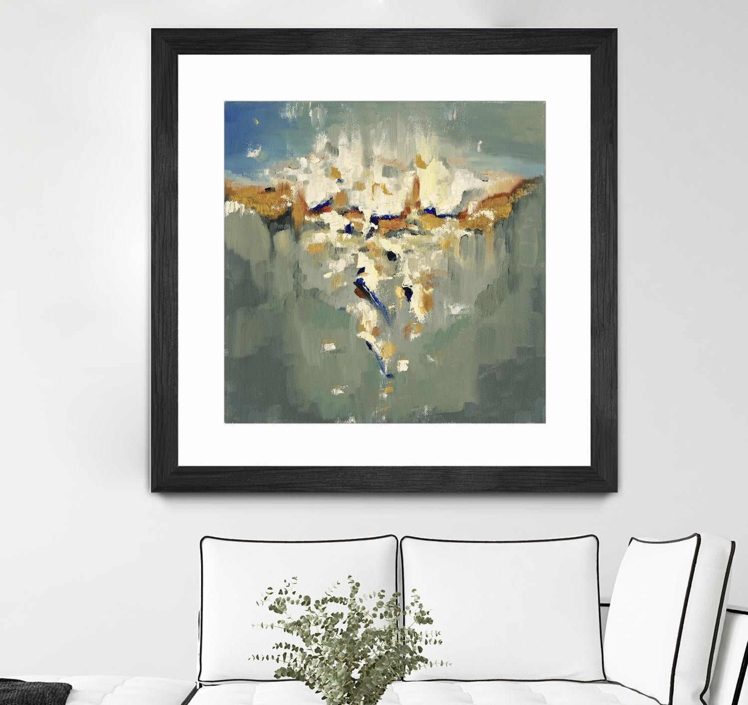 Falling In by Cynthia Ligeros on GIANT ART - grey abstract