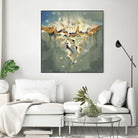 Falling In by Cynthia Ligeros on GIANT ART - grey abstract