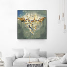 Falling In by Cynthia Ligeros on GIANT ART - grey abstract