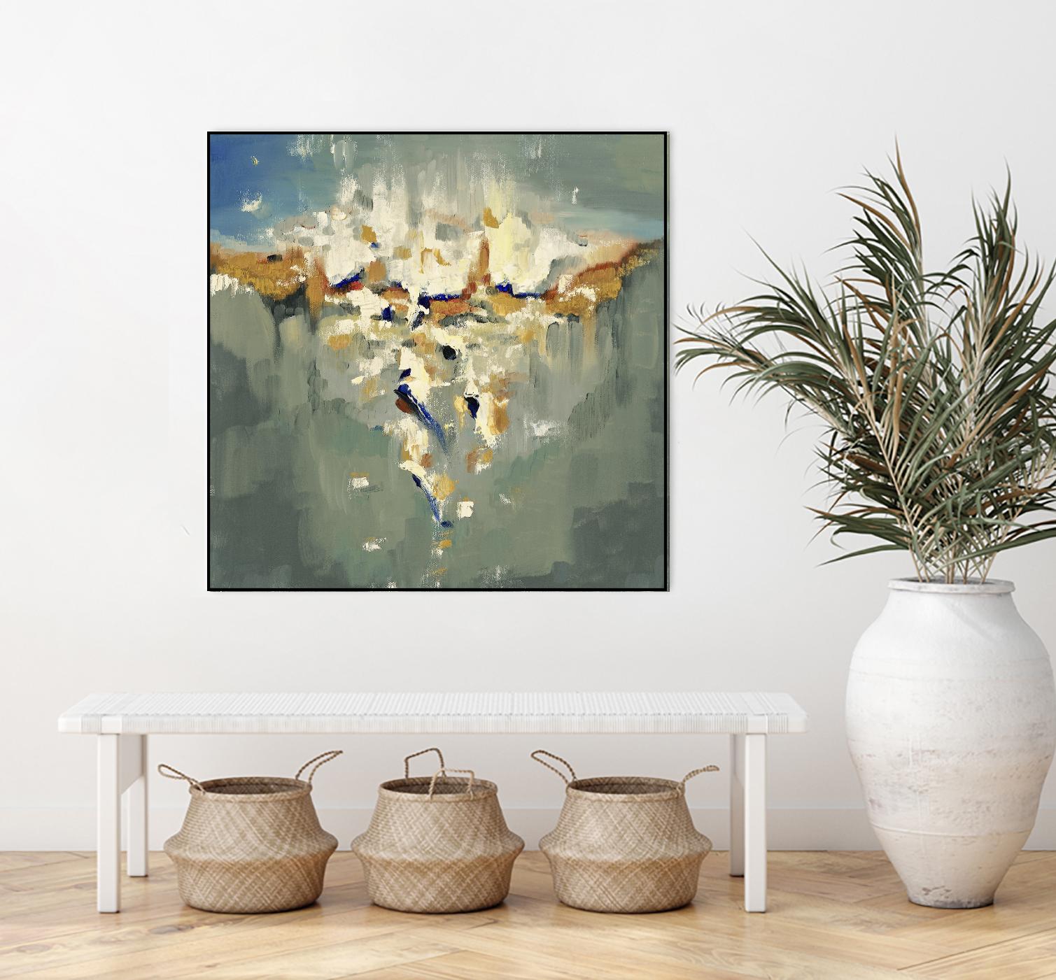 Falling In by Cynthia Ligeros on GIANT ART - grey abstract