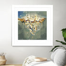 Falling In by Cynthia Ligeros on GIANT ART - grey abstract