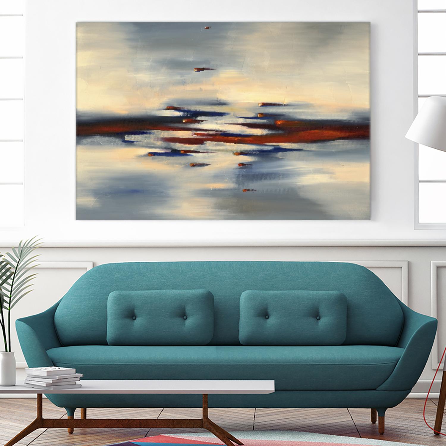 Becoming by Cynthia Ligeros on GIANT ART - red abstract