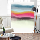 Descending by Christina Essue on GIANT ART - blue abstract