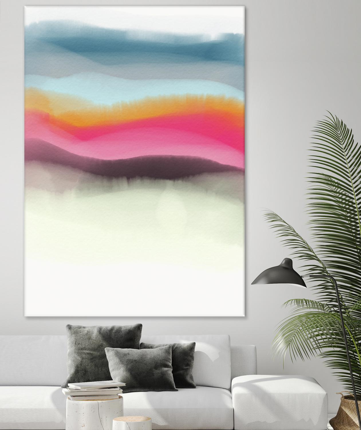 Descending by Christina Essue on GIANT ART - blue abstract