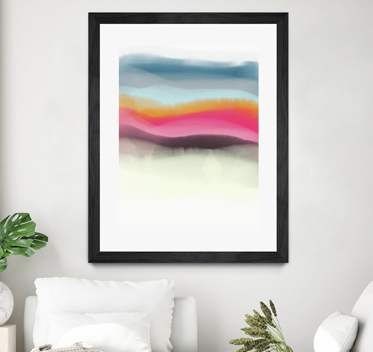 Descending by Christina Essue on GIANT ART - blue abstract