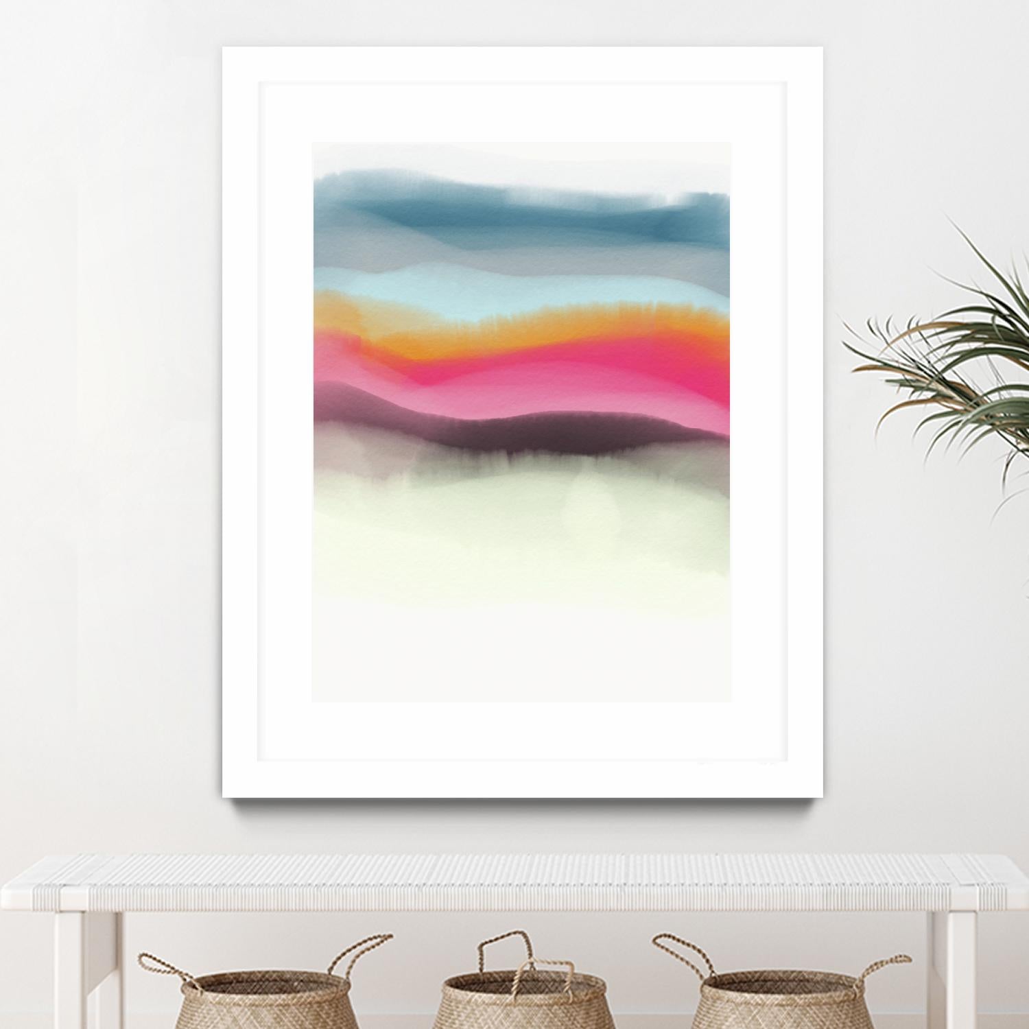 Descending by Christina Essue on GIANT ART - blue abstract