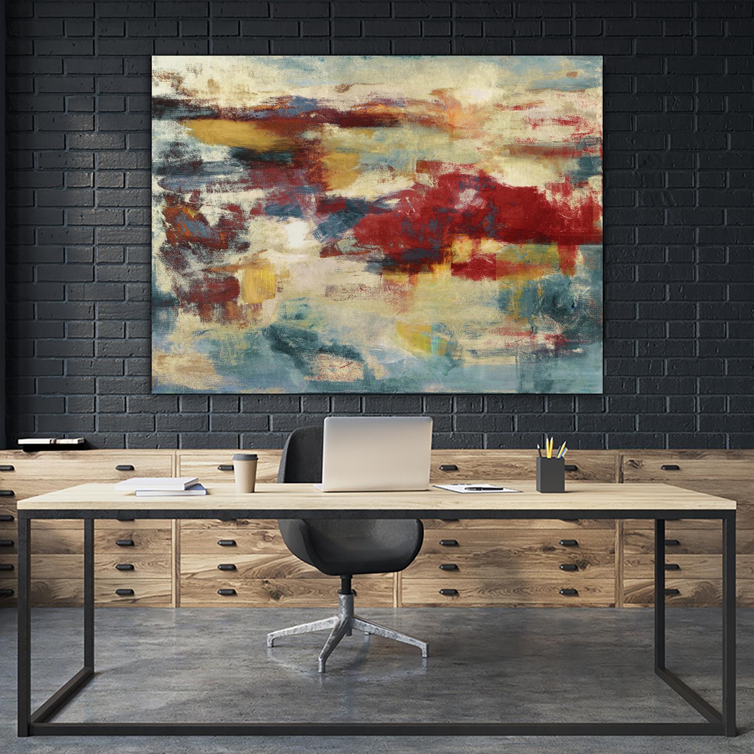 Path of Light by Christina Madden on GIANT ART - blue abstract