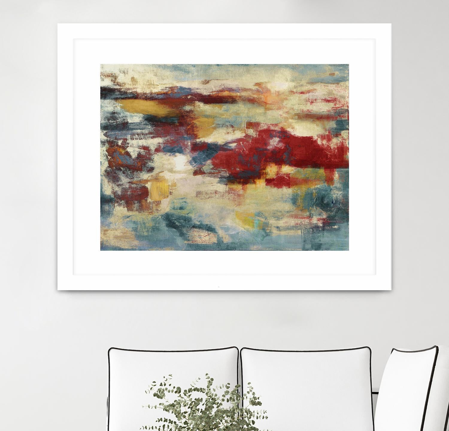 Path of Light by Christina Madden on GIANT ART - blue abstract