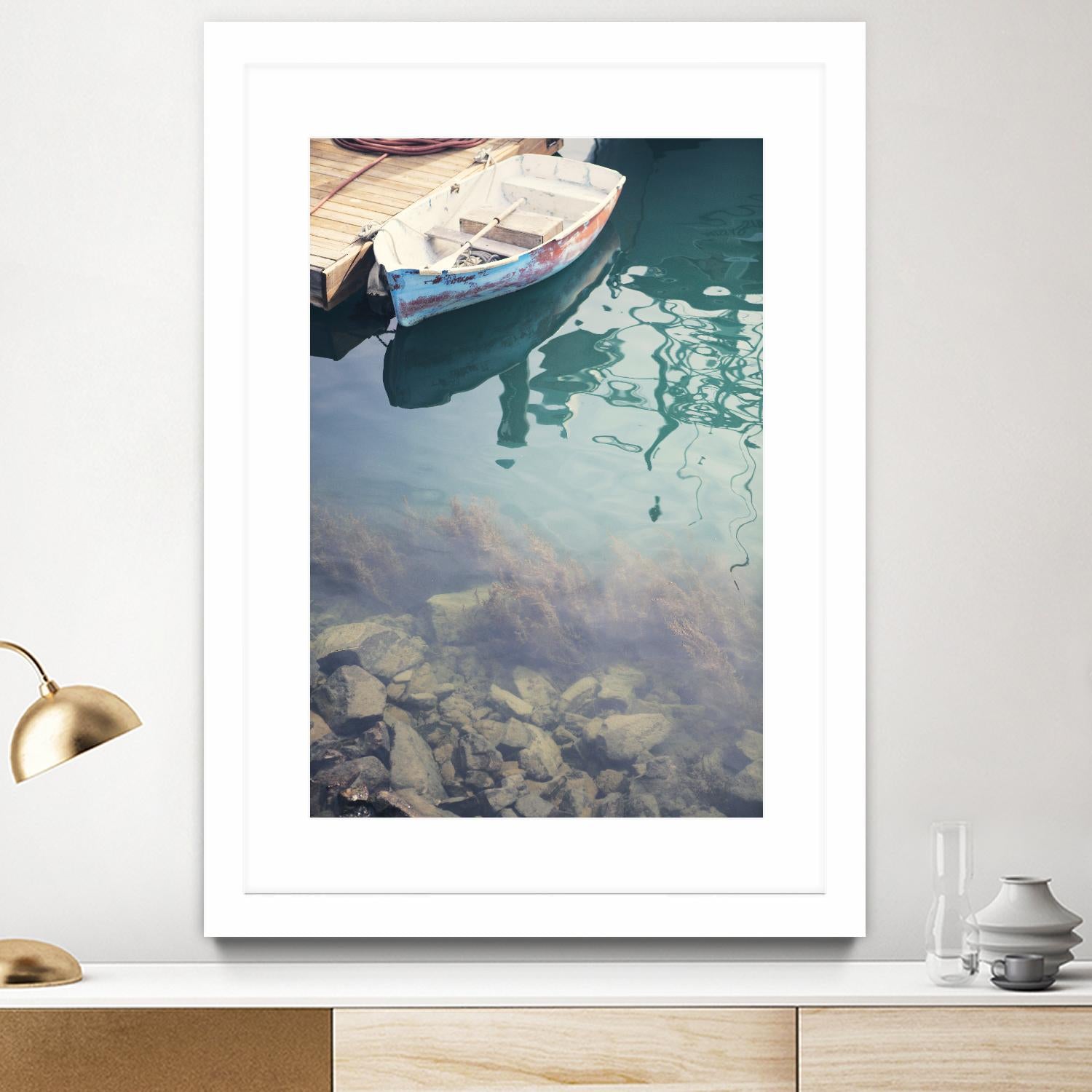 Finding Normal by Catherine McDonald on GIANT ART - brown sea scene