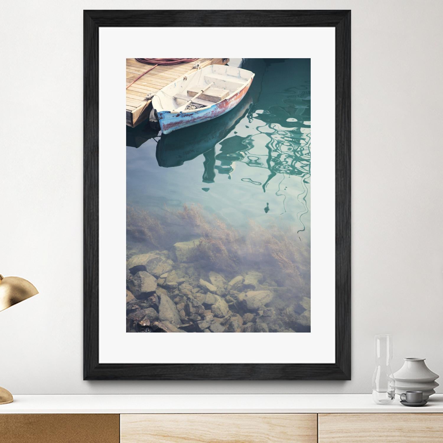 Finding Normal by Catherine McDonald on GIANT ART - brown sea scene