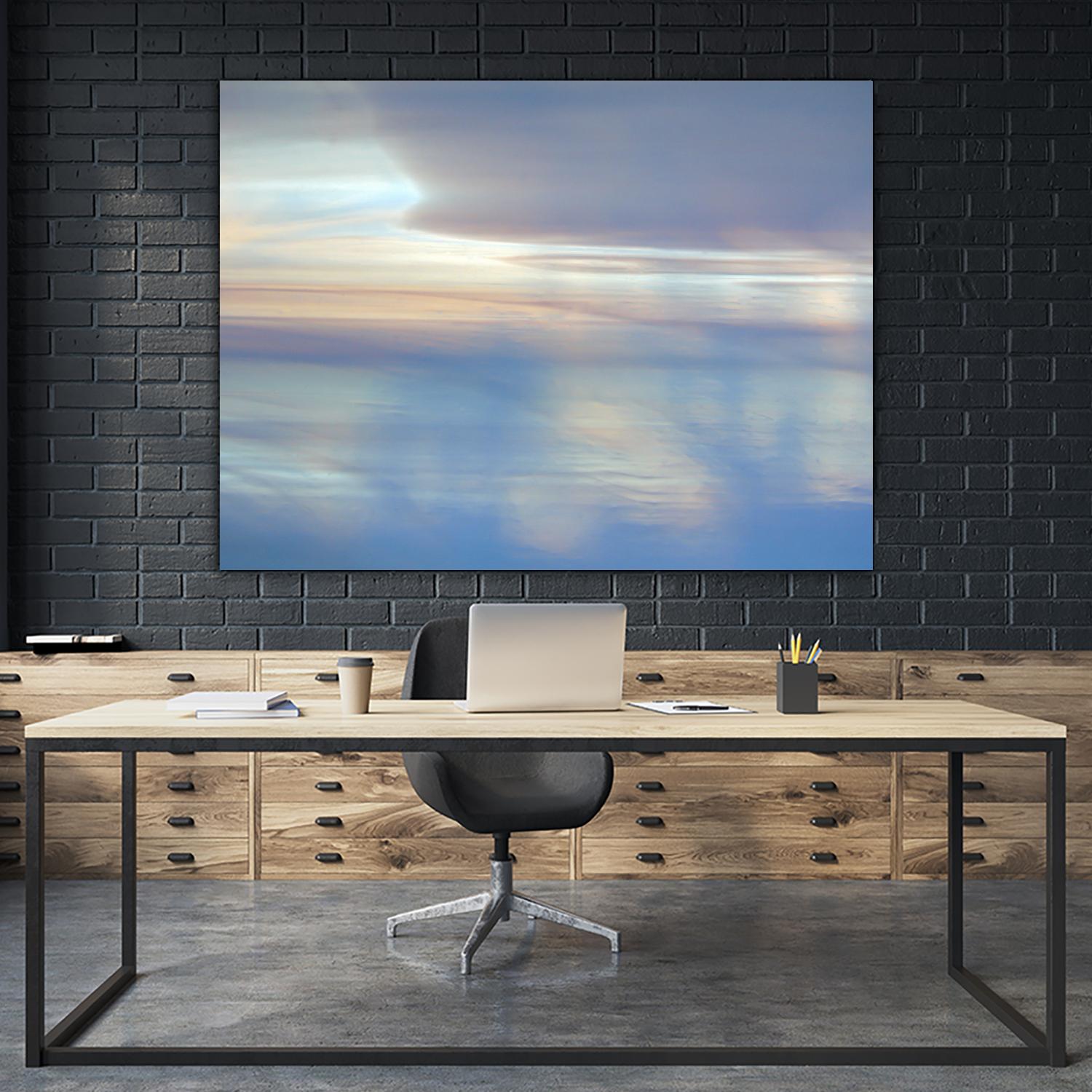 Dappled Pink Horizomn by Jim Christensen on GIANT ART - white abstract