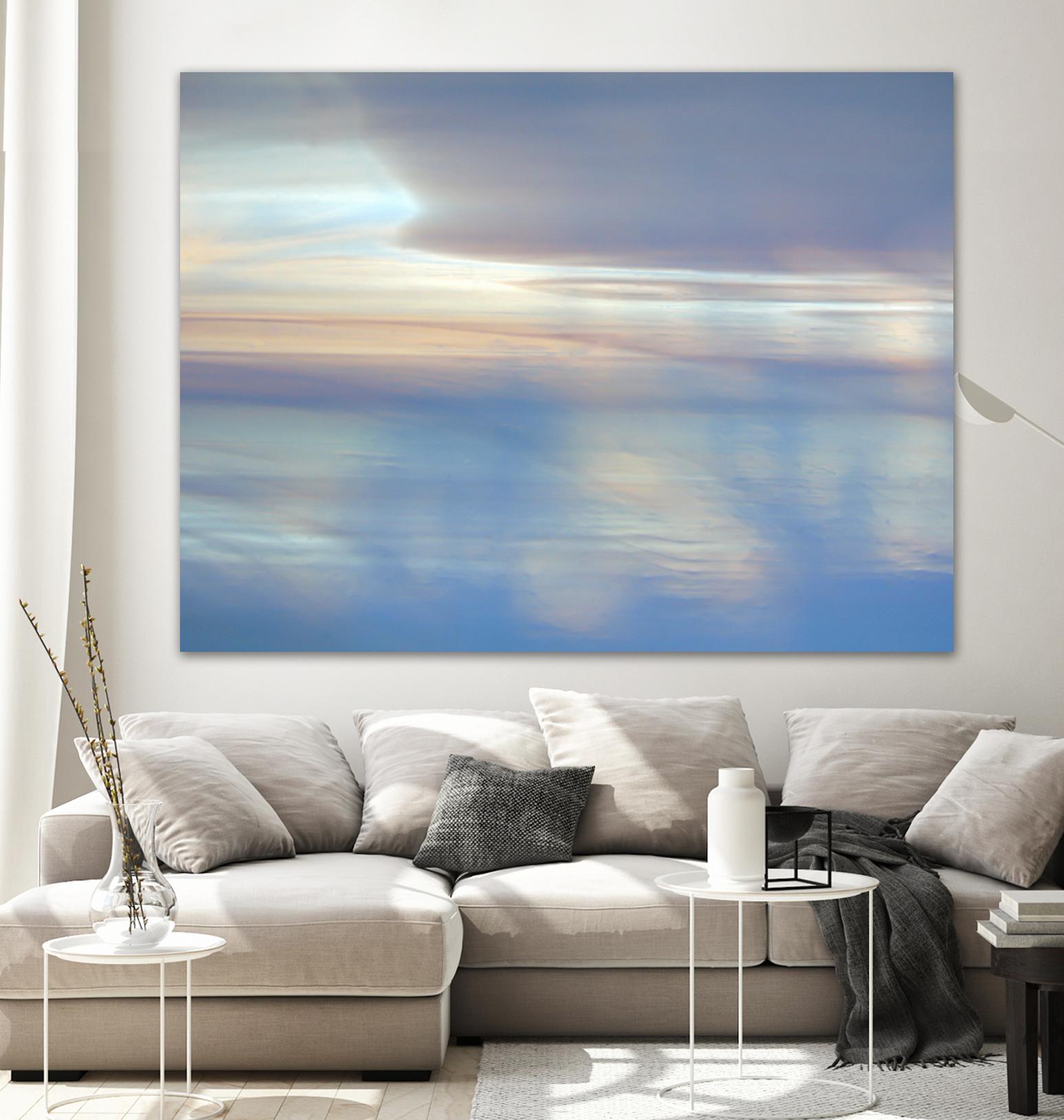 Dappled Pink Horizomn by Jim Christensen on GIANT ART - white abstract