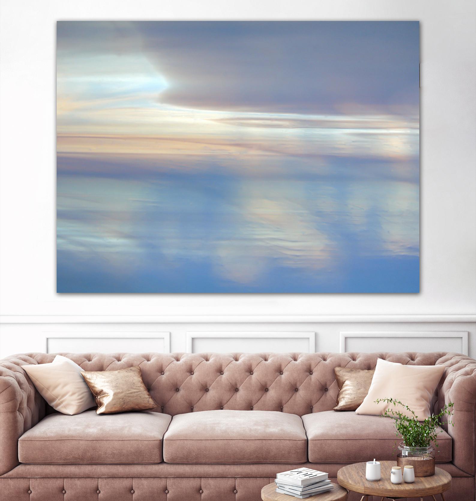 Dappled Pink Horizomn by Jim Christensen on GIANT ART - white abstract