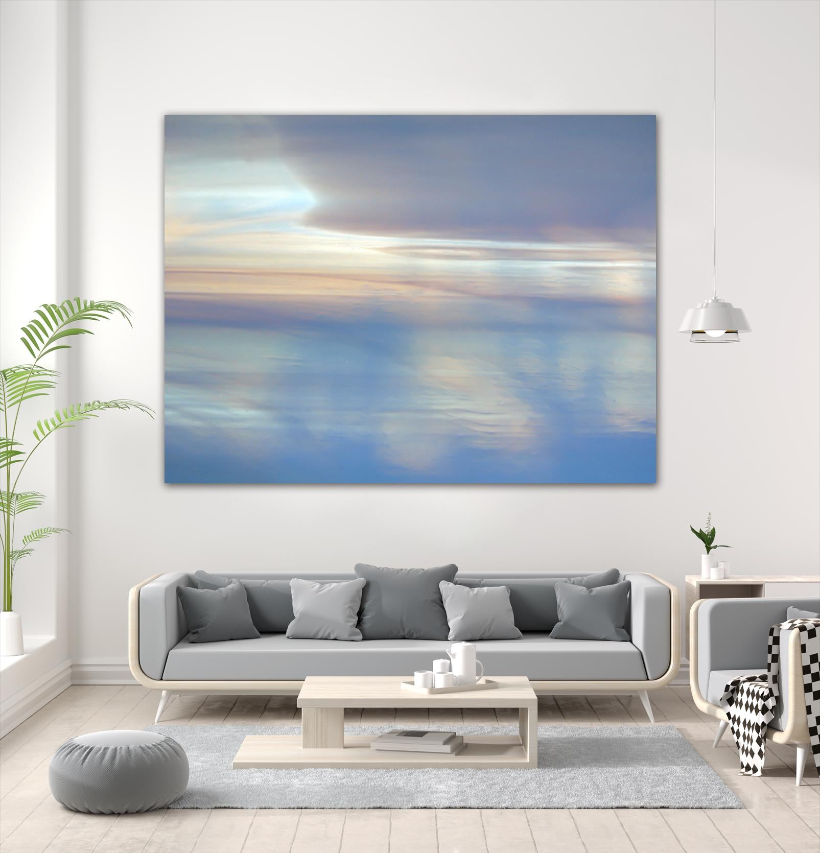 Dappled Pink Horizomn by Jim Christensen on GIANT ART - white abstract