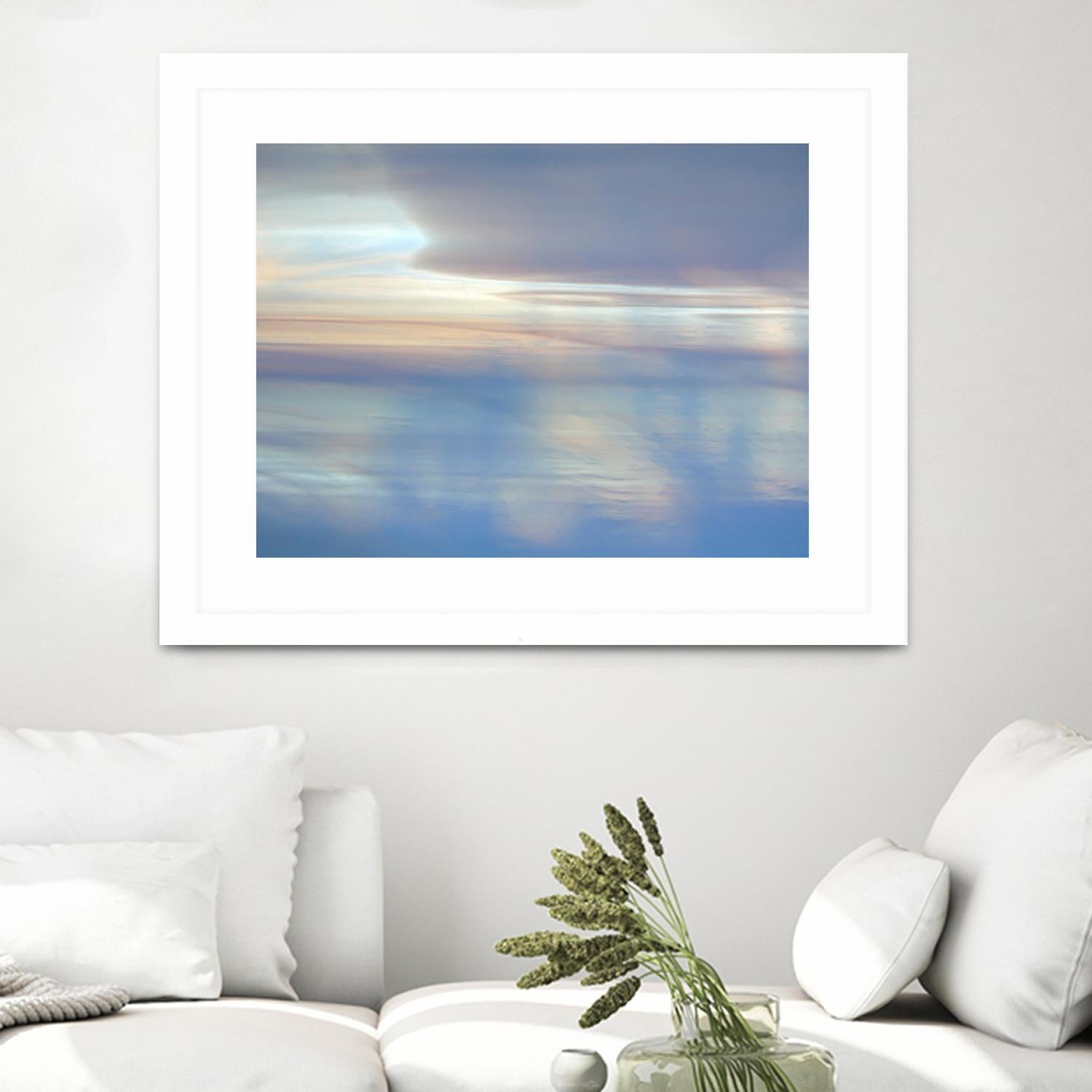 Dappled Pink Horizomn by Jim Christensen on GIANT ART - white abstract