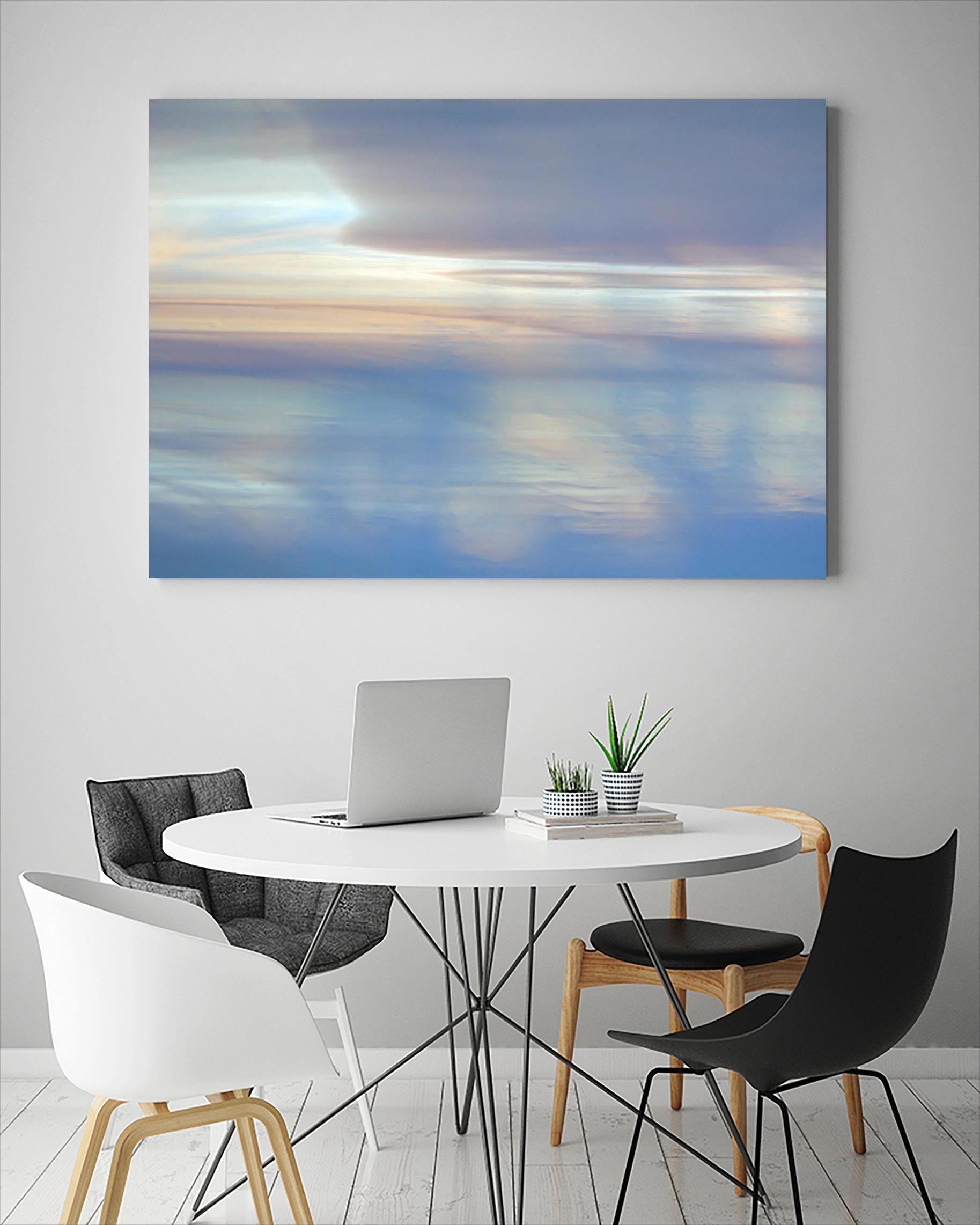 Dappled Pink Horizomn by Jim Christensen on GIANT ART - white abstract