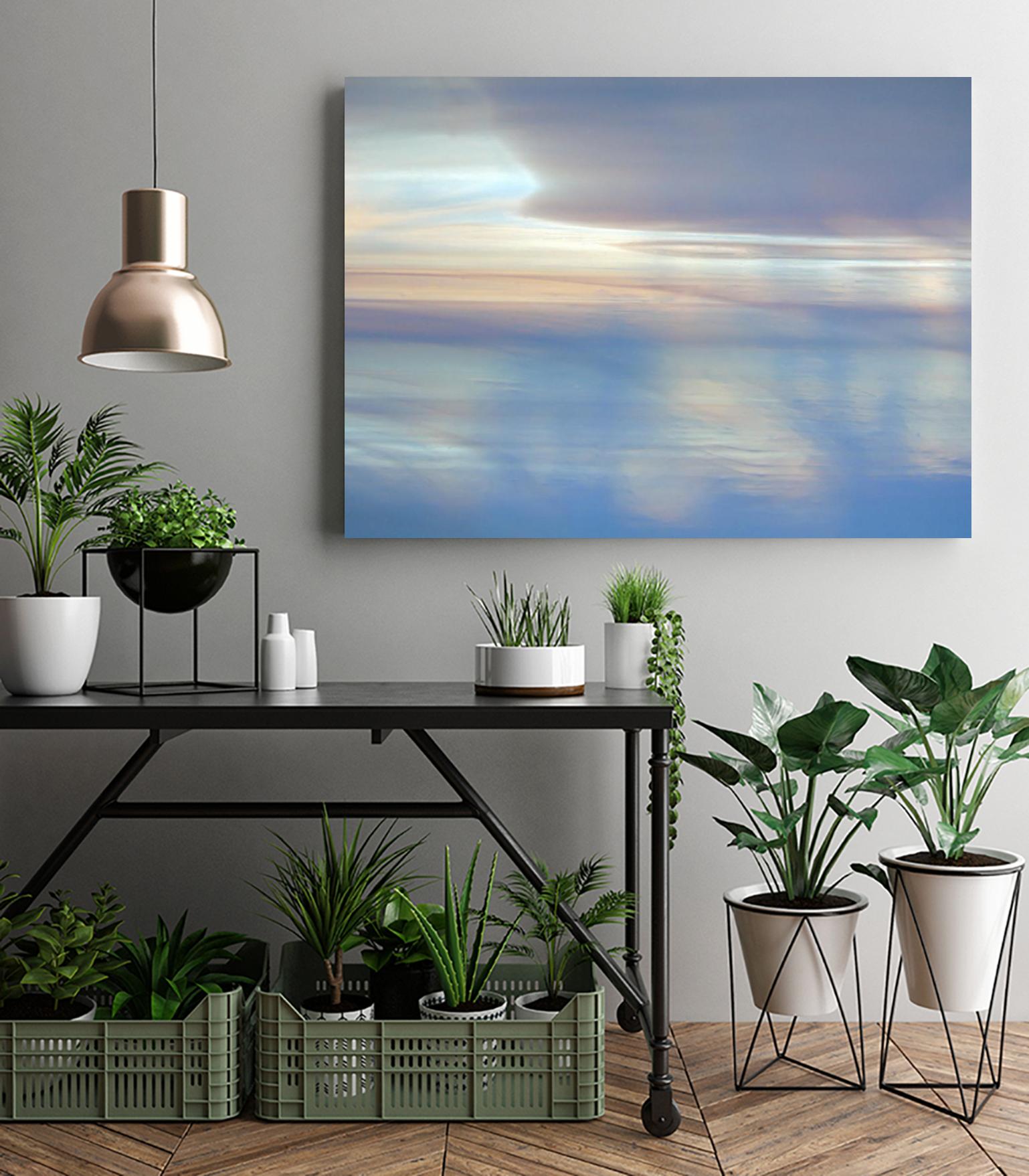 Dappled Pink Horizomn by Jim Christensen on GIANT ART - white abstract