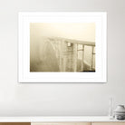 Misty Bridge by Dennis Frates on GIANT ART - grey photo art