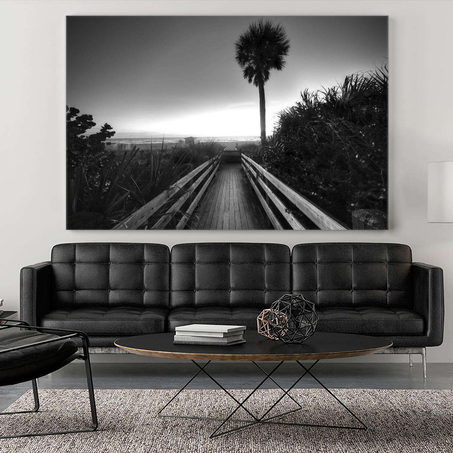 Beach Walk by Peter Dulis on GIANT ART - white tropical