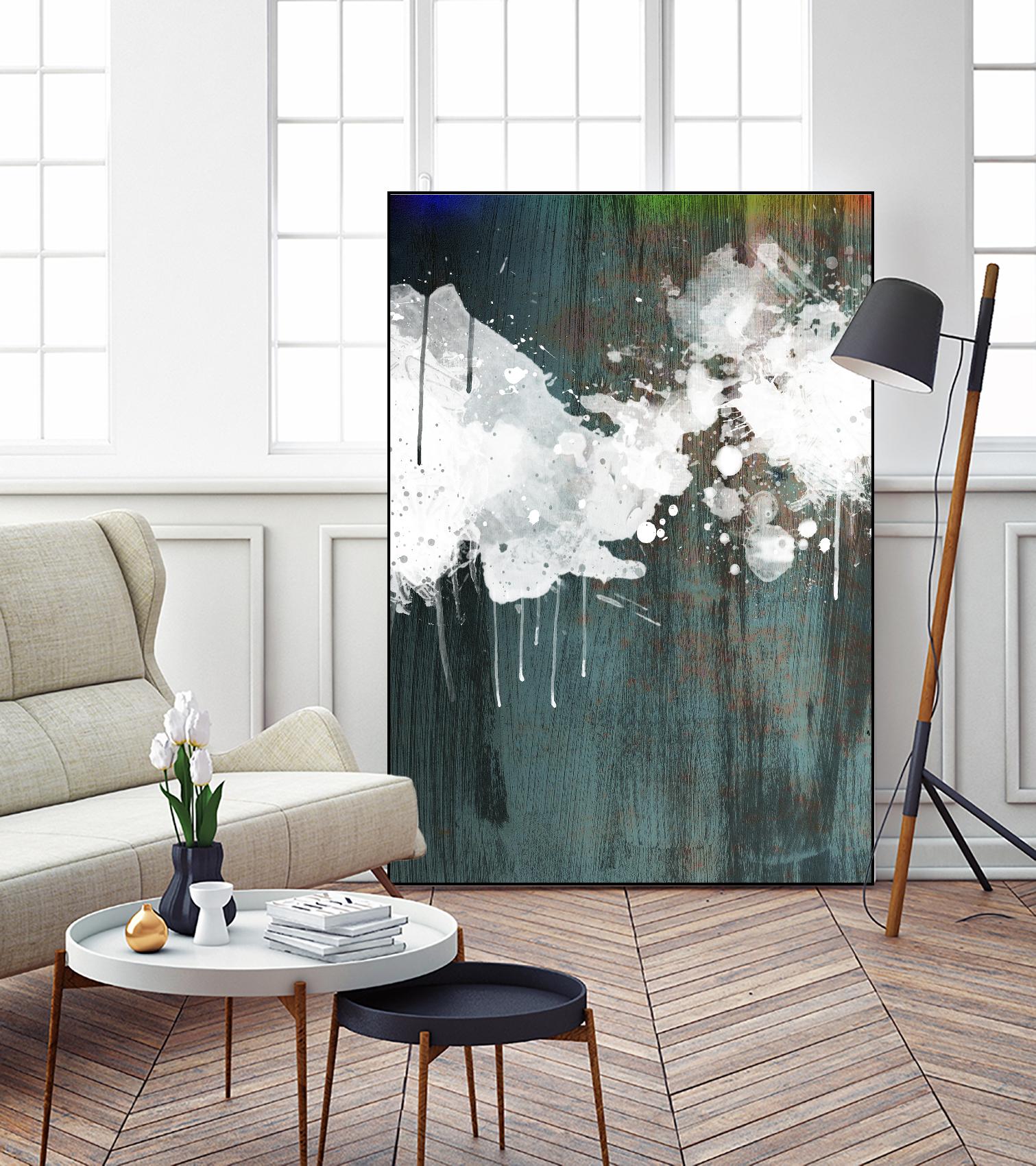 Clouds II by Enrico Varrasso on GIANT ART - blue abstract