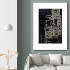 Greek to Me I by Enrico Varrasso on GIANT ART - grey abstract