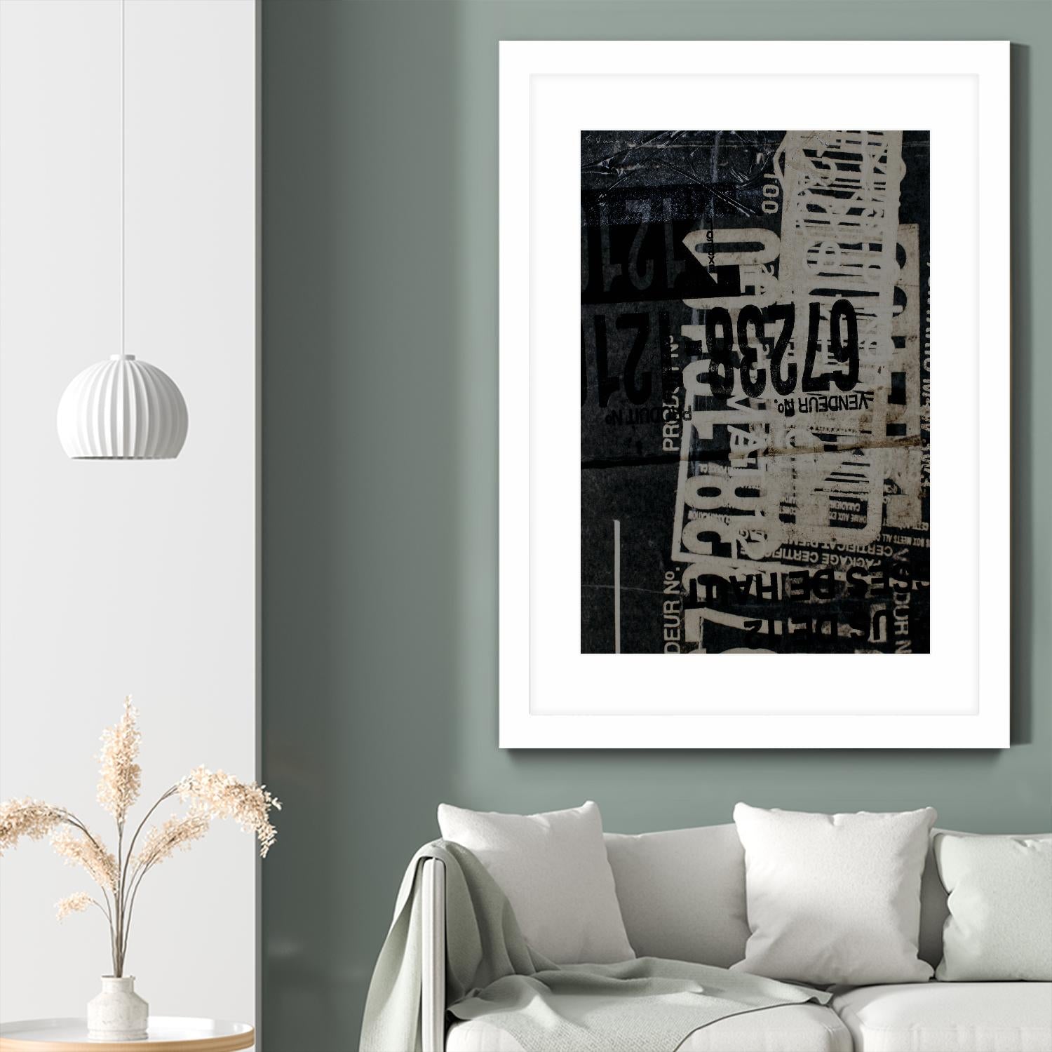 Greek to Me I by Enrico Varrasso on GIANT ART - grey abstract