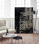 Greek to Me I by Enrico Varrasso on GIANT ART - grey abstract